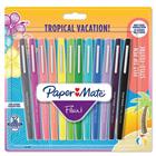 Doos met 12 Flair®-schrijfstiften - Diverse kleuren Tropical - Paper Mate®